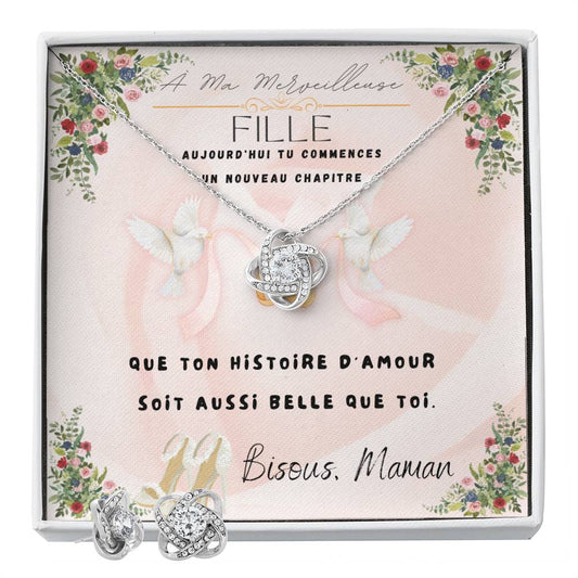 A ma fille - De maman - Mariage - Histoire d'amour - French Bridal Gift