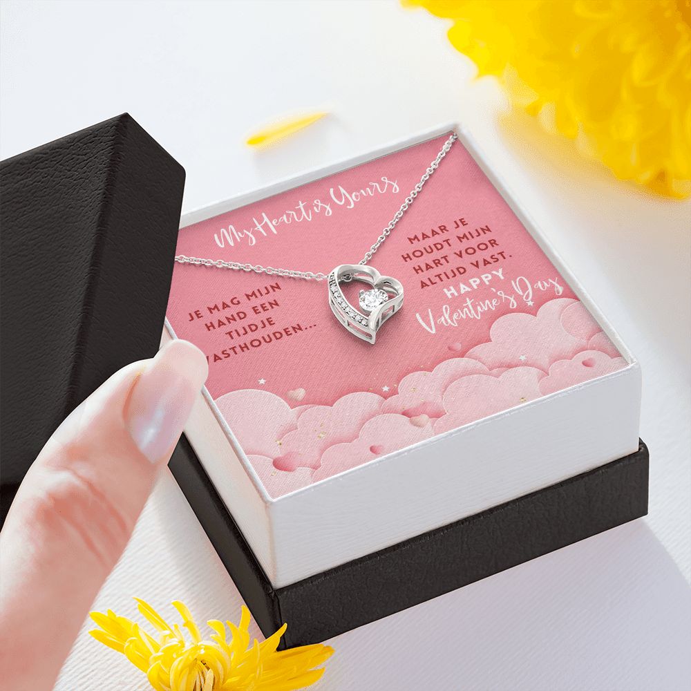 Mijn Hart is Van Jou - Valentijnsdag Eeuwige Liefde Voor Haar - Ketting