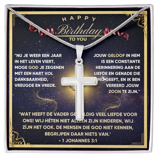 Vader Zoon 1 Joh. 3:1 - Dankbaar Voor Vader Van Zoon - Verjaardagscadeau - Bijbelvers